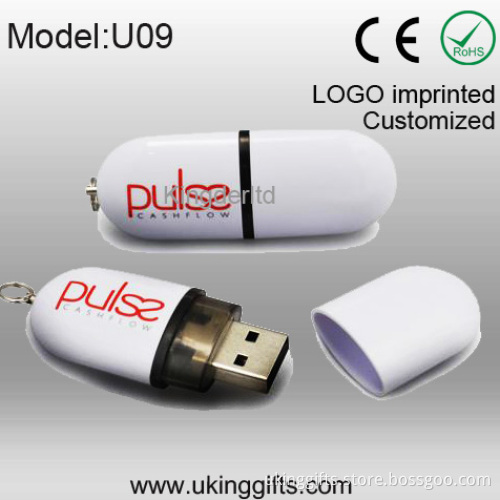 Plastic Lipstick USB Flash Pen Drive for Customer Color